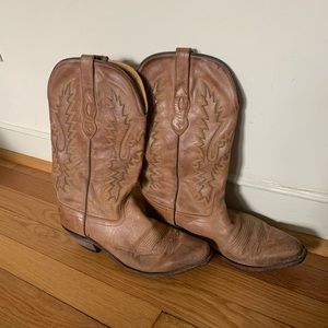 Genuine Leather Cowboy Boots Size 9